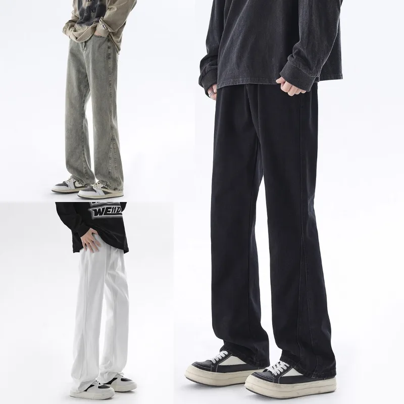 Men Jeans Man Pants Vintage Micro Flare Denim Straight Loose Baggy Casual Trousers Retro Streetwear Long
Men Jeans Man Pants Vintage Micro Flare Denim Straight Loose Baggy Casual Trousers Retro Streetwear Long