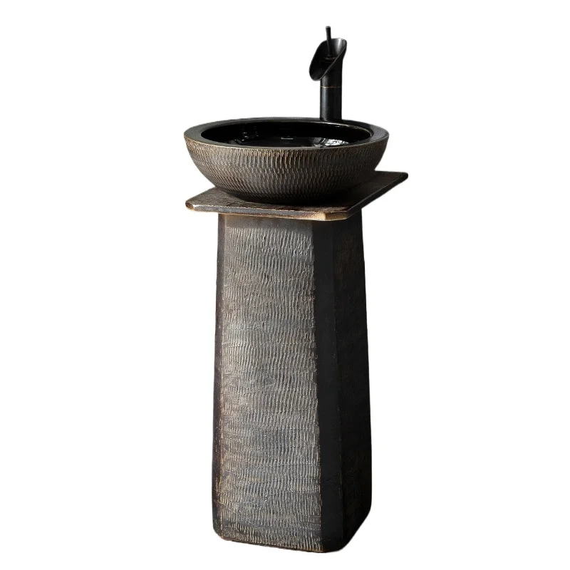 Garden pool washbasin column basin integrated column type floor type washbasin column type bathroom hardcover set
Garden pool washbasin column basin integrated column type floor type washbasin column type bathroom hardcover set