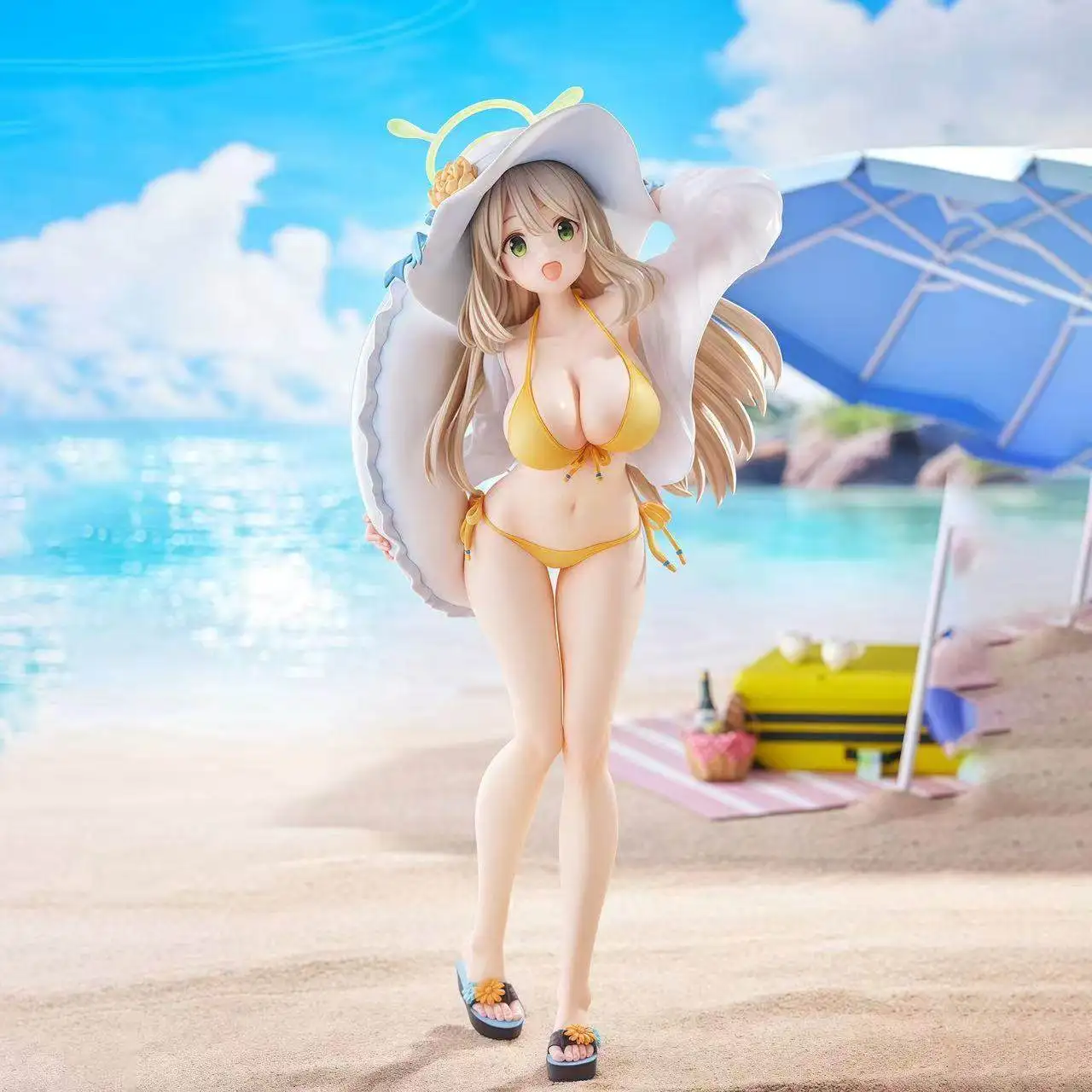 26 см аниме синий архив Izayoi Nonomi купальник бикини пляжная сцена фигурка GK модель настольный орнамент коллекционный подарок для мальчиков
26 см аниме синий архив Izayoi Nonomi купальник бикини пляжная сцена фигурка GK модель настольный орнамент коллекционный подарок для мальчиков