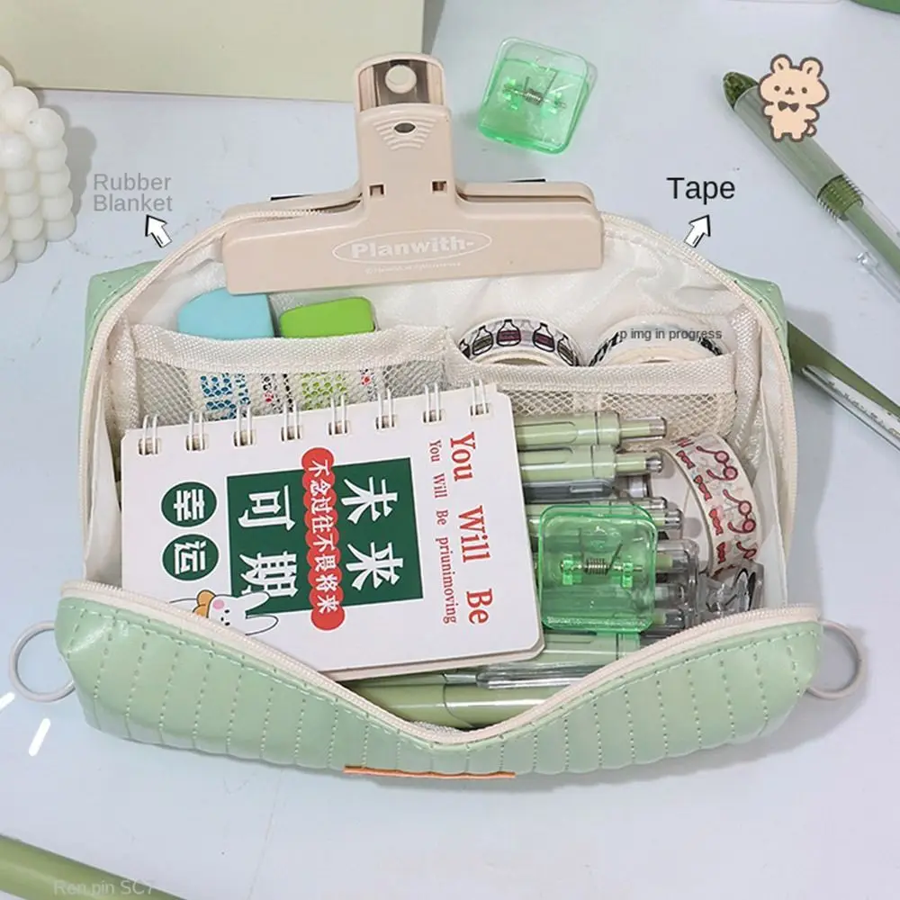 High Beauty Large Capacity Pencil Bag Desktop Organizer Zipper PU Pencil Case Pencil Holder Japanese Style Pencil Pouch
High Beauty Large Capacity Pencil Bag Desktop Organizer Zipper PU Pencil Case Pencil Holder Japanese Style Pencil Pouch
