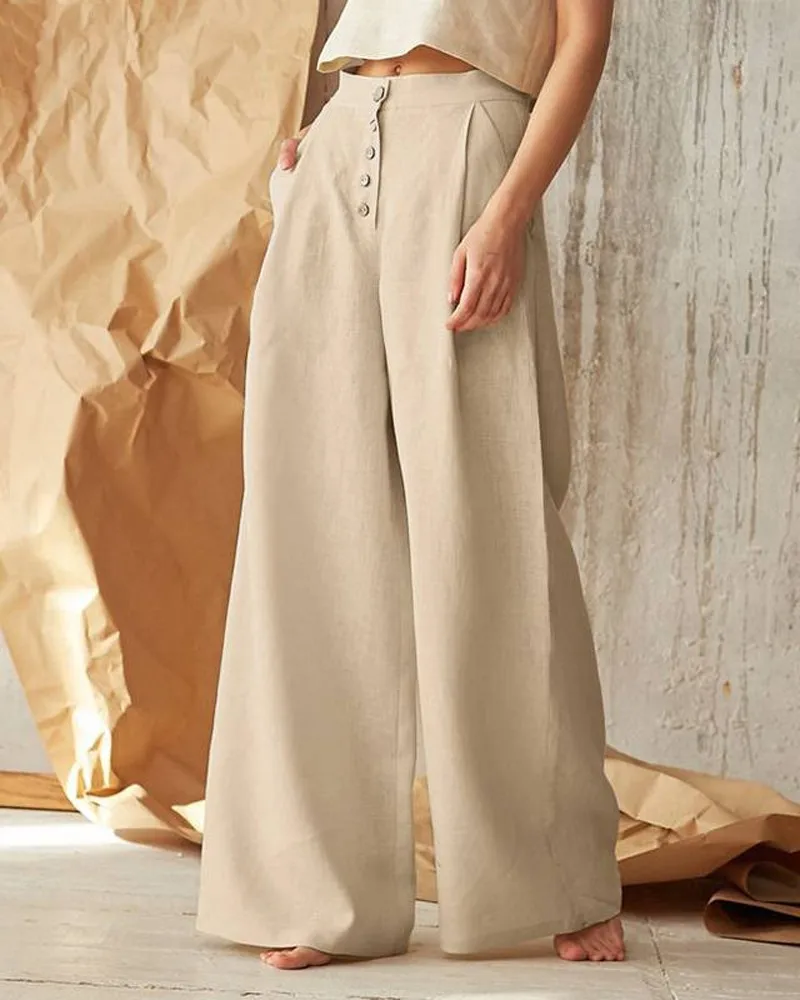 Fall Cotton Linen Women's Pants Black Straight Wide-leg High Waist Loose Pants Female Spring Fashion Casual Trouser Ladies
Fall Cotton Linen Women's Pants Black Straight Wide-leg High Waist Loose Pants Female Spring Fashion Casual Trouser Ladies