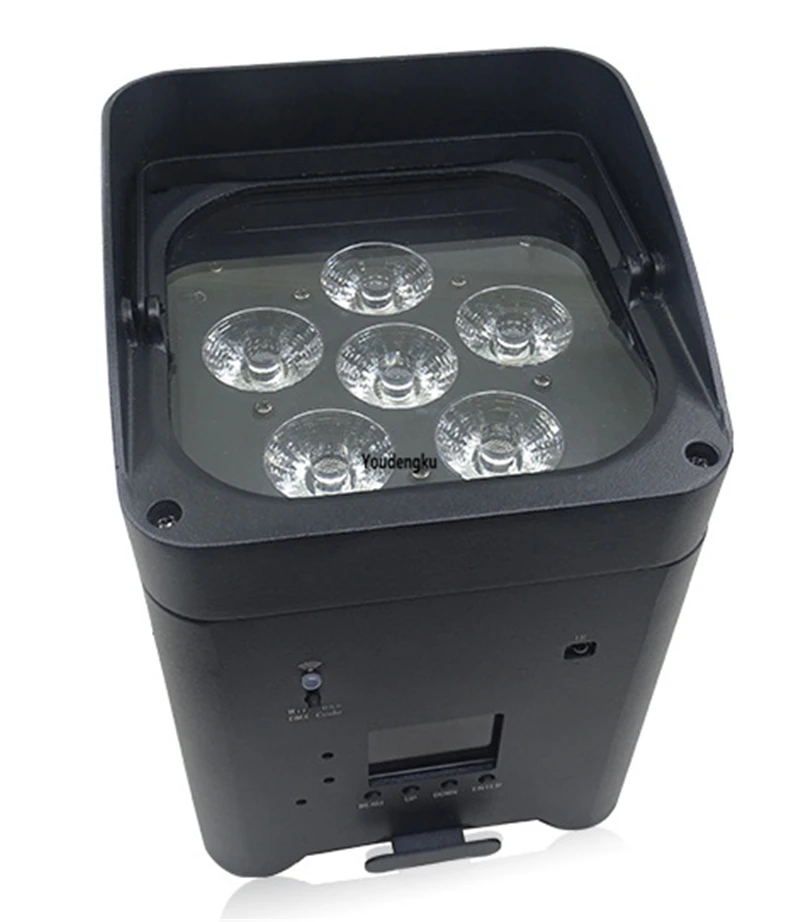 8 шт. Smart Dj 6x18 Вт Rgbwa + u 6 в 1, плоский светодиодный светильник с питанием от внешнего аккумулятора, светодиодный светильник с дистанционным управлением через приложение WiFi, свадебное освещение
8 шт. Smart Dj 6x18 Вт Rgbwa + u 6 в 1, плоский светодиодный светильник с питанием от внешнего аккумулятора, светодиодный светильник с дистанционным управлением через приложение WiFi, свадебное освещение
