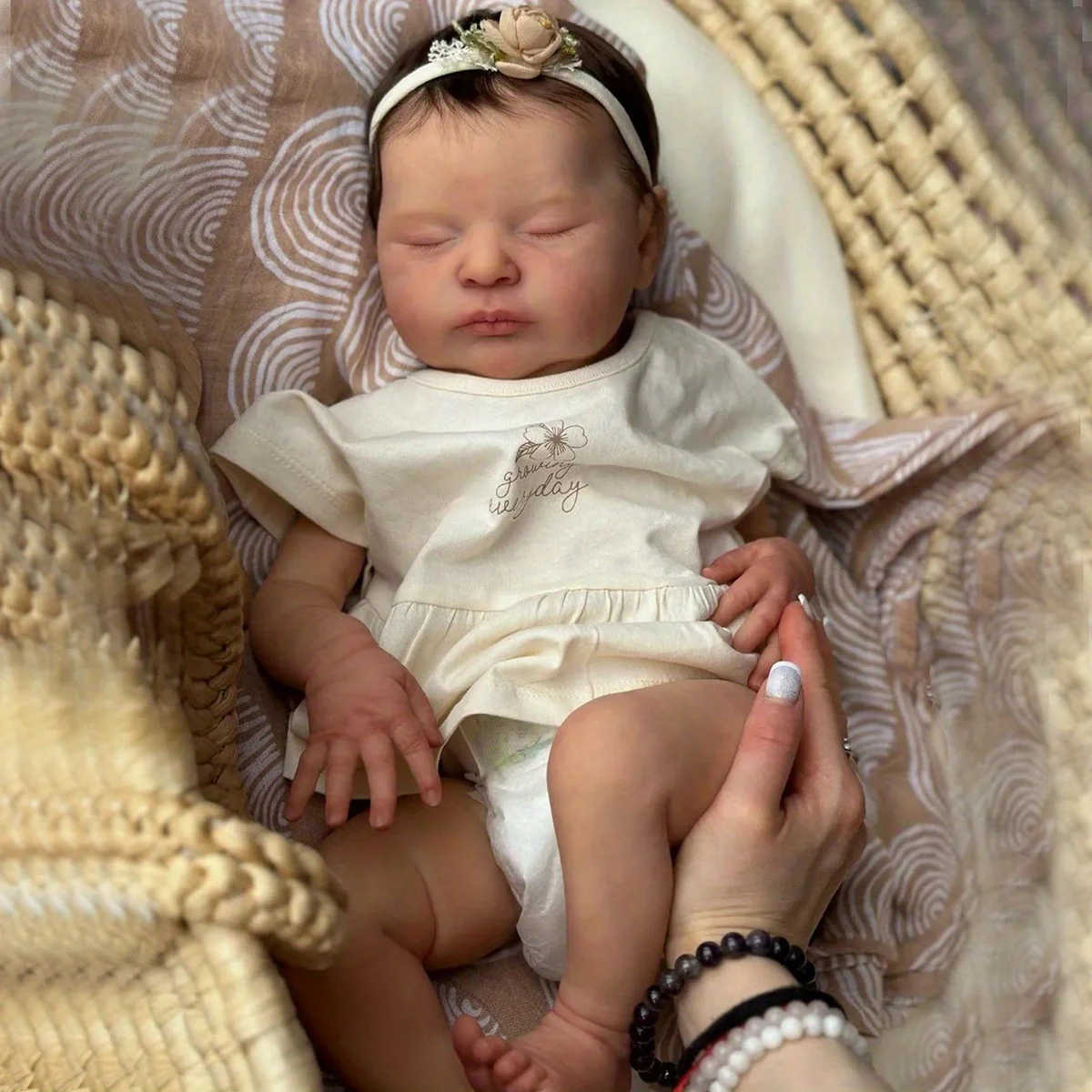 BZDOLL 20inch 50cm Asleep Reborn Baby Doll, 3D-paint Skin & Visible Veins, Vinyl Limbs Cloth Body, Realistic Christmas Toy Gift
BZDOLL 20inch 50cm Asleep Reborn Baby Doll, 3D-paint Skin & Visible Veins, Vinyl Limbs Cloth Body, Realistic Christmas Toy Gift