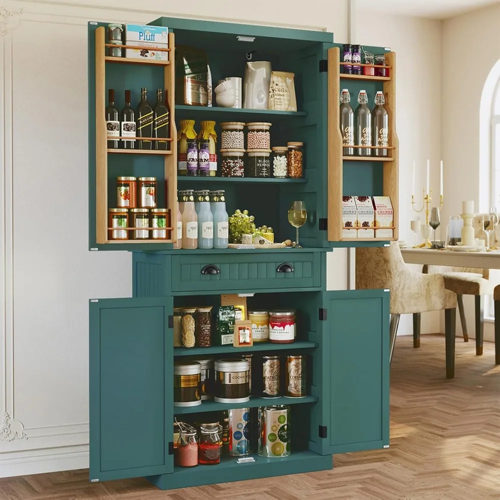 72 Pantry Storage Cabinet with Drawer, Freestanding Tall Cupboard Storage Cabinet, Utility Pantry with Door Shelves and
72 Pantry Storage Cabinet with Drawer, Freestanding Tall Cupboard Storage Cabinet, Utility Pantry with Door Shelves and