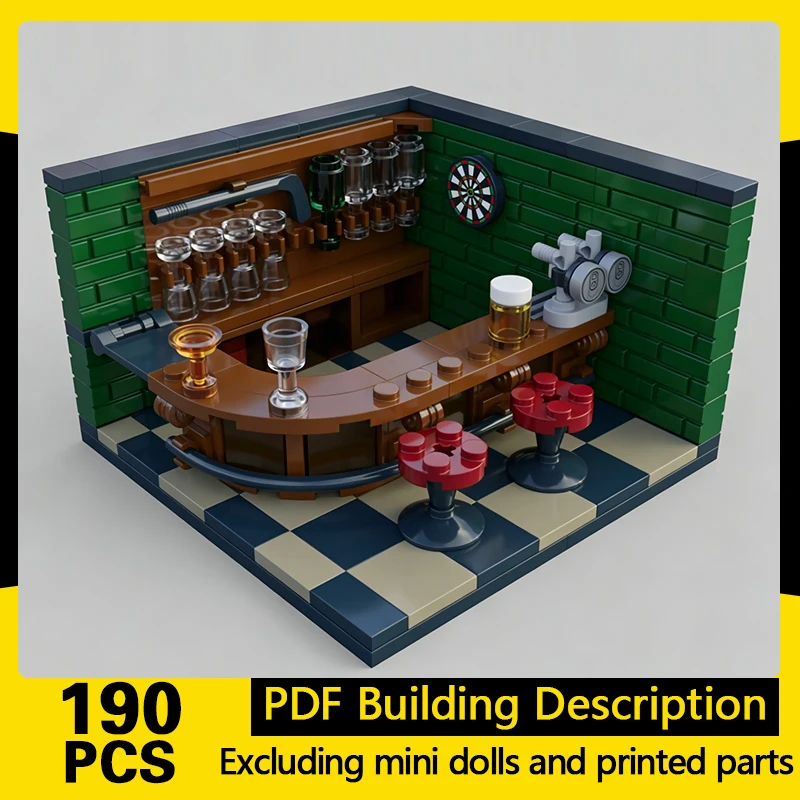 City Street View Model MOC Building Bricks Small Pub Scene Modular Technology Gifts Holiday Assemble Children Toys Suit
City Street View Model MOC Building Bricks Small Pub Scene Modular Technology Gifts Holiday Assemble Children Toys Suit
