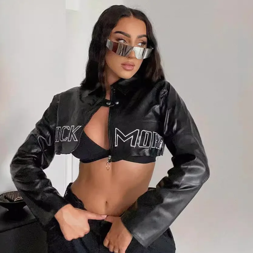 2025 New Autumn and Winter Women's PU Letter Embroidery Lapel Zipper Personalized Street Cardigan Jacket Female Clothing
2025 New Autumn and Winter Women's PU Letter Embroidery Lapel Zipper Personalized Street Cardigan Jacket Female Clothing