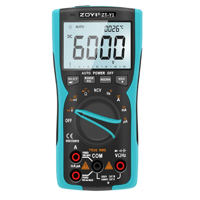 ZOYI high-precision digital display universal meter for maintenance of hydropower engineering instruments ZT-Y1
ZOYI high-precision digital display universal meter for maintenance of hydropower engineering instruments ZT-Y1