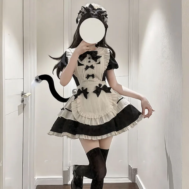Anime S -5xl French Sweet Cute Lolita Maid Dress Cosplay Costume Woman Elegant Waist Hugging Dress Flying Sleeve Clothes Gift
Anime S -5xl French Sweet Cute Lolita Maid Dress Cosplay Costume Woman Elegant Waist Hugging Dress Flying Sleeve Clothes Gift
