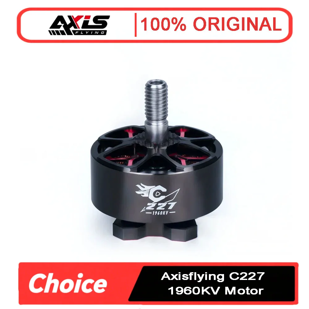 Бесщеточный двигатель Axisflying C227 1960KV для 12N14P 6-8S Lipo, вал 5 мм для Manta 5 PRO FPV Drone, 5-дюймовые кинематографические детали DIY RC
Бесщеточный двигатель Axisflying C227 1960KV для 12N14P 6-8S Lipo, вал 5 мм для Manta 5 PRO FPV Drone, 5-дюймовые кинематографические детали DIY RC