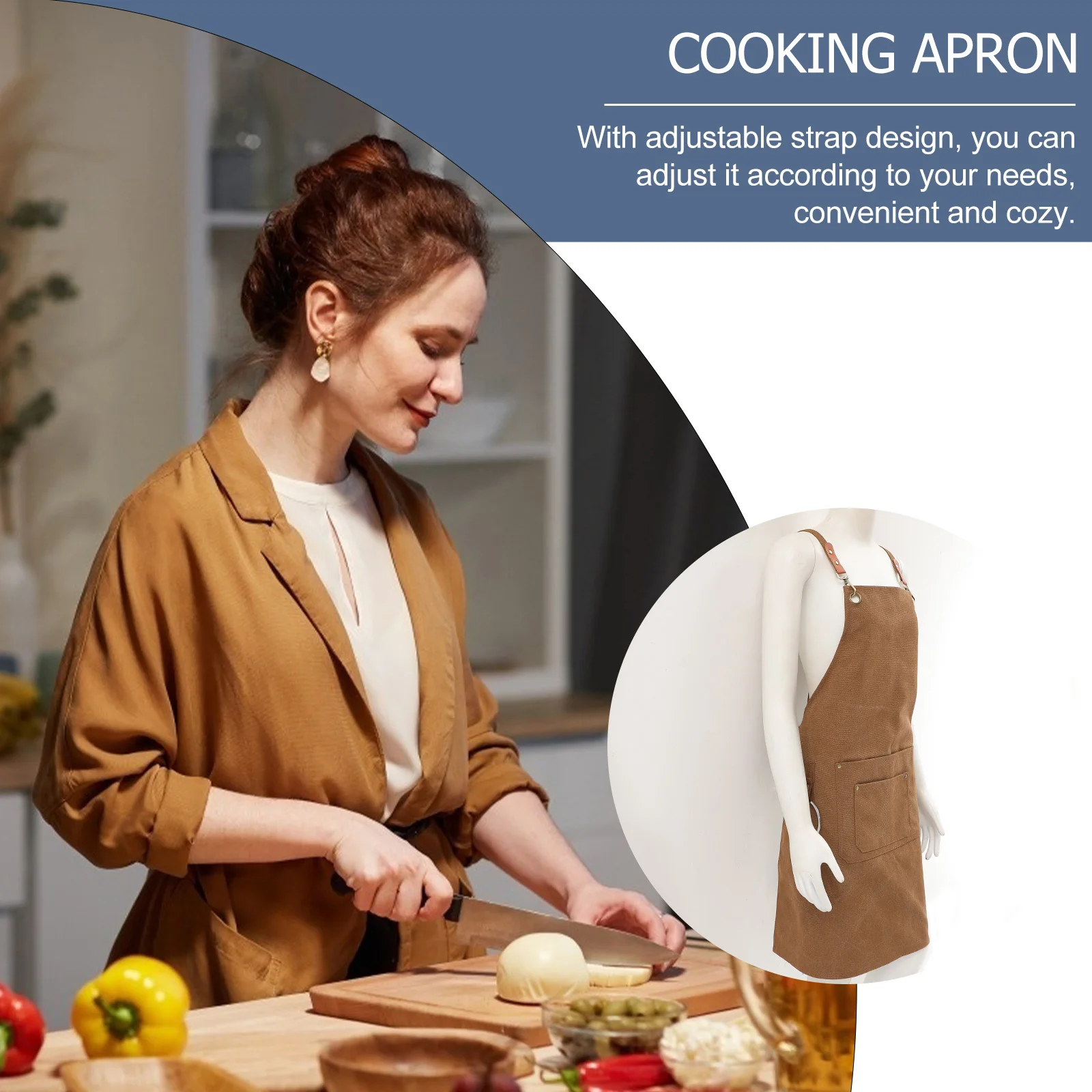 Multi Pocket Canvas Kitchen Apron Brown Thickened Washable Cross Strap Adjustable Hair Stylist Craft Garden Use
Multi Pocket Canvas Kitchen Apron Brown Thickened Washable Cross Strap Adjustable Hair Stylist Craft Garden Use