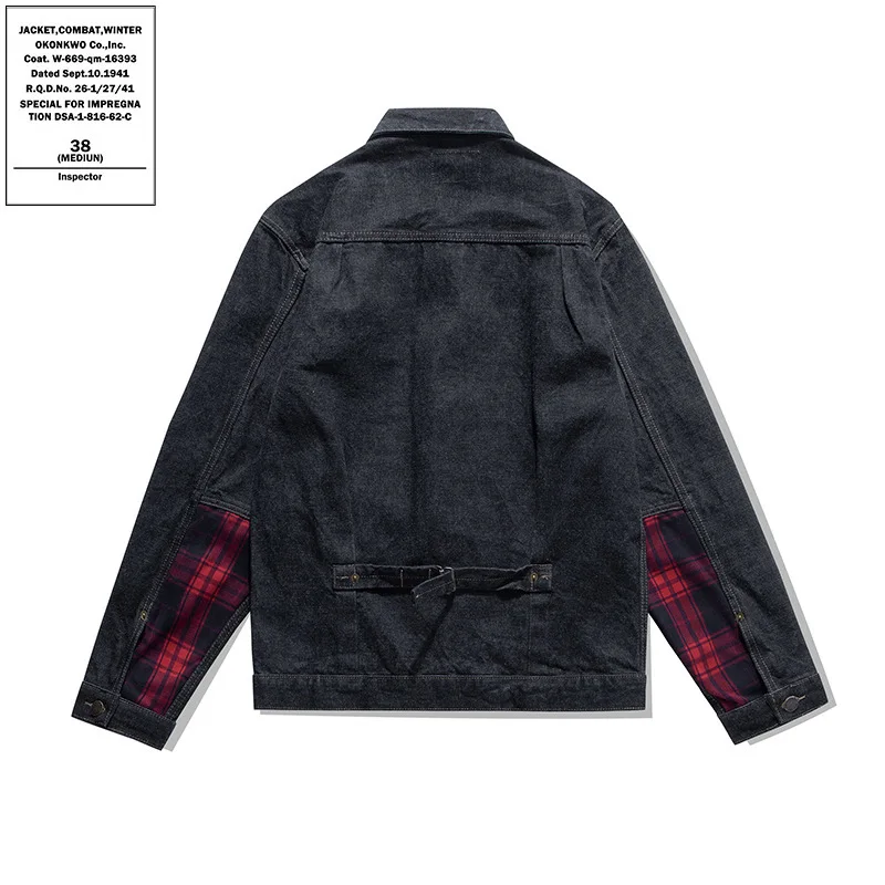Мужская джинсовая куртка Heavyweight Original Color Red Ear Denim с отложным воротником, приталенного кроя, с длинными рукавами, из клетчатой ткани, цвета Original Color
Мужская джинсовая куртка Heavyweight Original Color Red Ear Denim с отложным воротником, приталенного кроя, с длинными рукавами, из клетчатой ткани, цвета Original Color