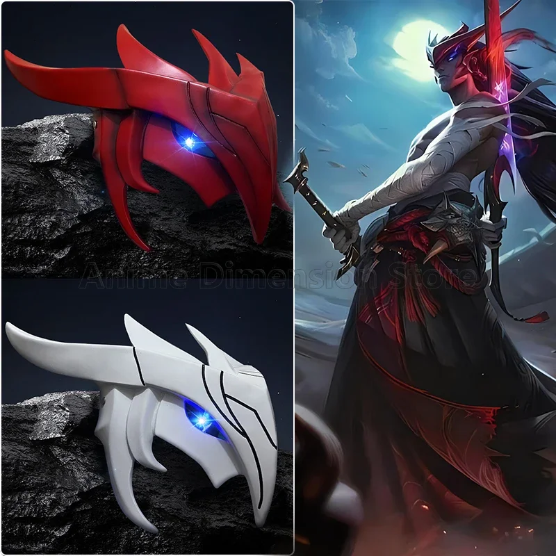 Yone Cosplay Props LED Mask Game LoL The Unforgotten Yone Role Play Accessories Halloween Carnival Party Mask For Men Women
Yone Cosplay Props LED Mask Game LoL The Unforgotten Yone Role Play Accessories Halloween Carnival Party Mask For Men Women