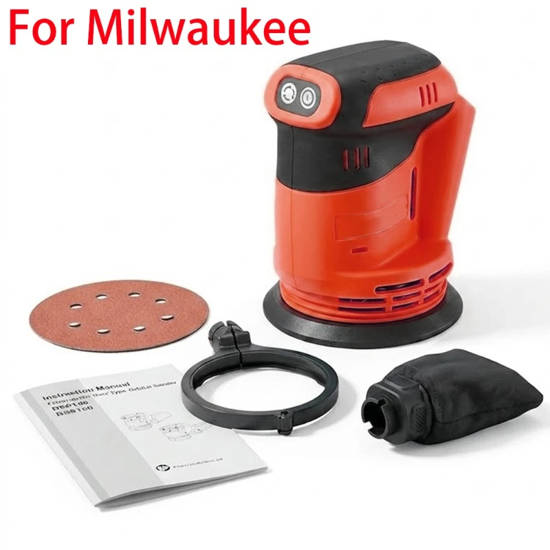 Portable Woodworking Sander Compatible with For Makita/Milwaukee 18V Batteries Cordless Random-Orbit Sander with Dust Collector
Portable Woodworking Sander Compatible with For Makita/Milwaukee 18V Batteries Cordless Random-Orbit Sander with Dust Collector
