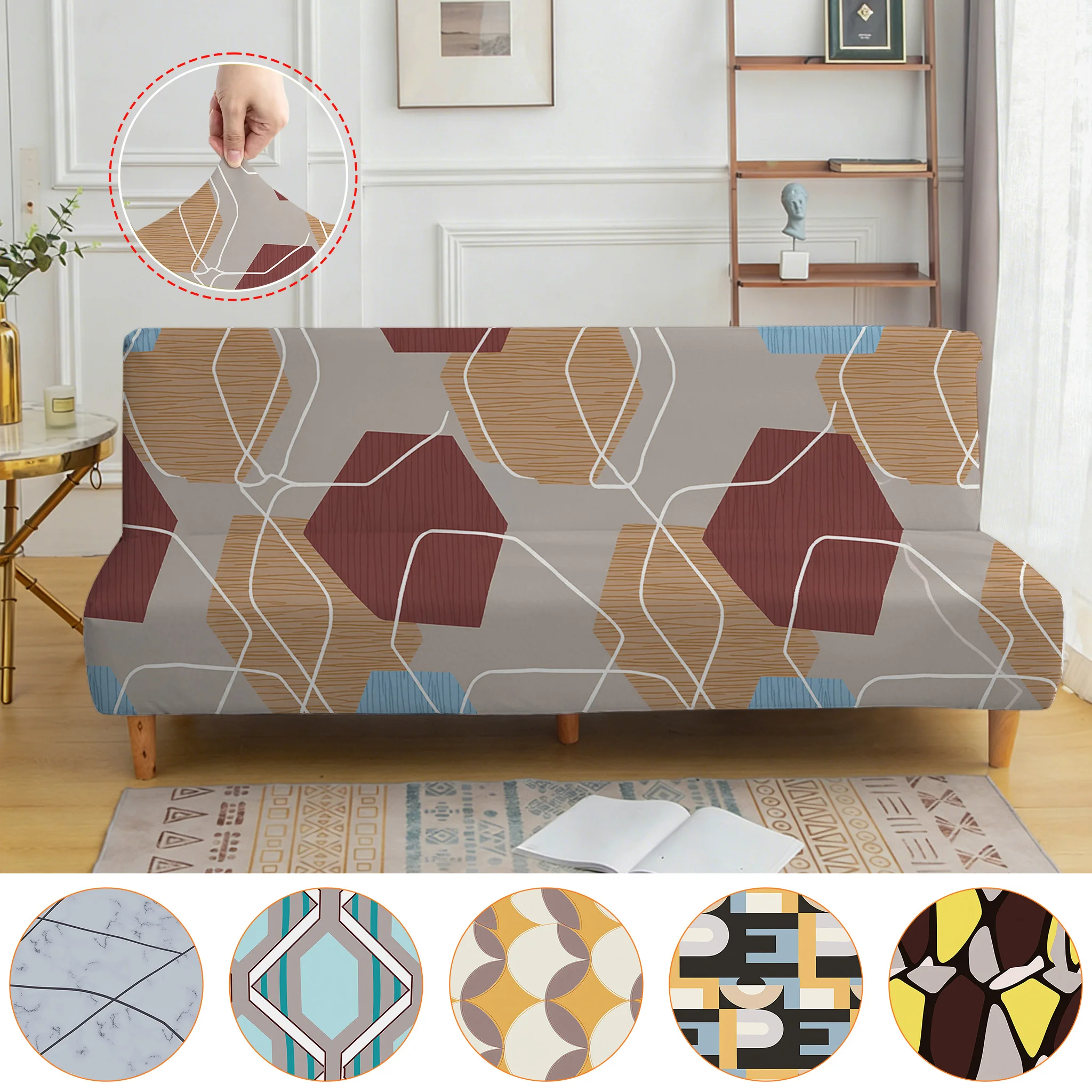 Wabi-Sabi Style Textured Geometric Futon Slipcover, Elastic Sofa Bed Cover, Anti-Slip Couch Protector
Wabi-Sabi Style Textured Geometric Futon Slipcover, Elastic Sofa Bed Cover, Anti-Slip Couch Protector