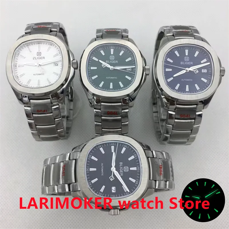 BLIGER 40mm NH35A Fashion Men's Automatic Chronograph Black White dial Green luminous stainless steel bracelet sapphire glass
BLIGER 40mm NH35A Fashion Men's Automatic Chronograph Black White dial Green luminous stainless steel bracelet sapphire glass