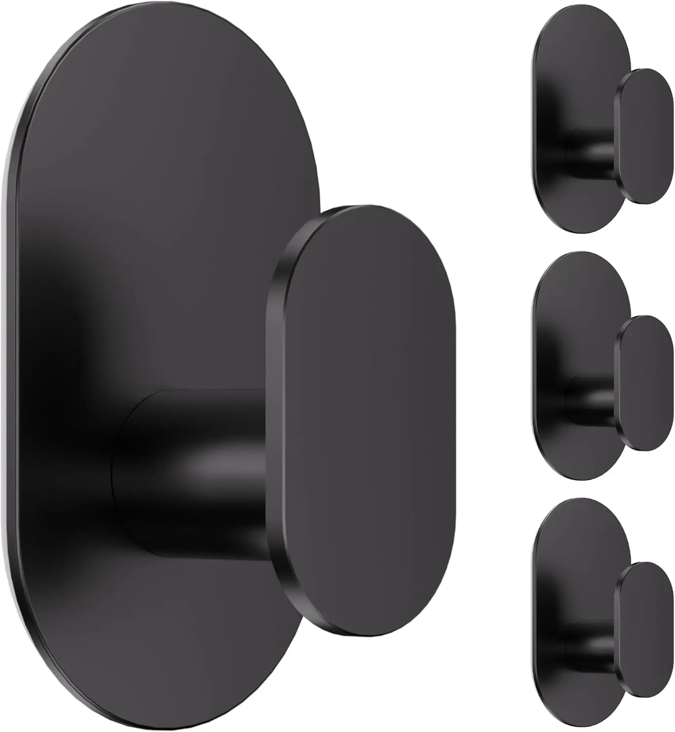 26LB Heavy Duty Adhesive Towel Hooks, 4 Pack, Stainless Steel, Matte Black for Bathroom, Kitchen, Shower Door
26LB Heavy Duty Adhesive Towel Hooks, 4 Pack, Stainless Steel, Matte Black for Bathroom, Kitchen, Shower Door