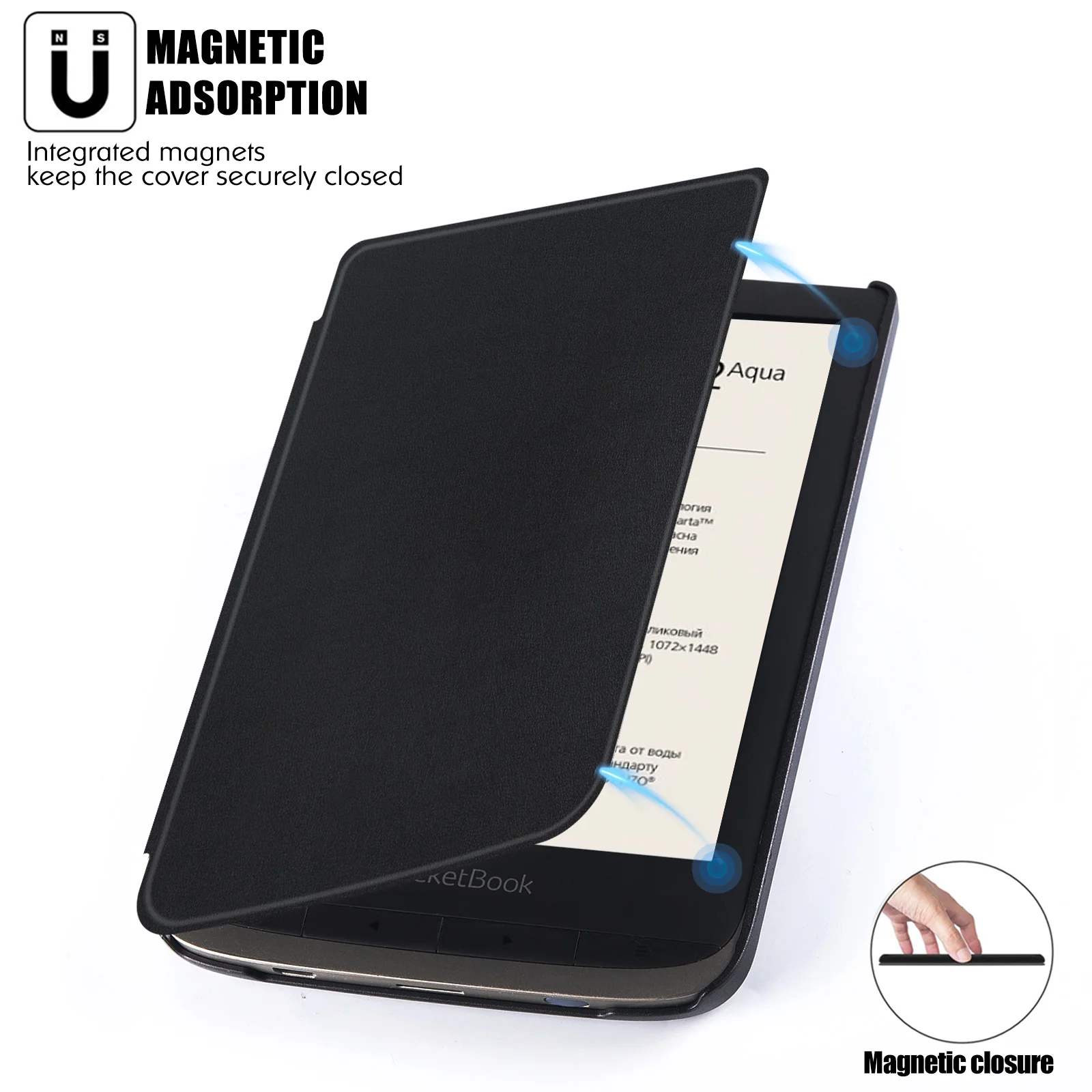 Case for 6" PocketBook Touch HD 3/Touch Lux 4 5/Basic Lux 2/Basic 4 | with Auto Sleep/Wake | Slim Lightweight | PU Leather Cover
Case for 6" PocketBook Touch HD 3/Touch Lux 4 5/Basic Lux 2/Basic 4 | with Auto Sleep/Wake | Slim Lightweight | PU Leather Cover