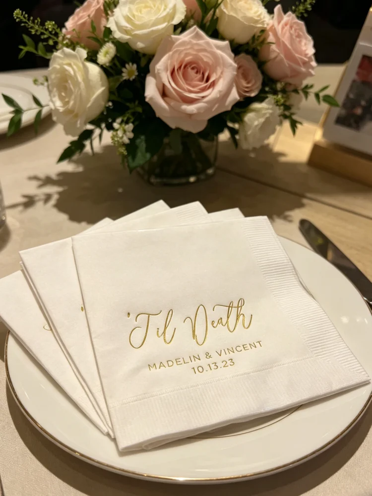 Custom Monogram Cheers Personalized Wedding Napkins, Disposable Beverage Cocktail Luncheon Dinner Guest Towels
Custom Monogram Cheers Personalized Wedding Napkins, Disposable Beverage Cocktail Luncheon Dinner Guest Towels