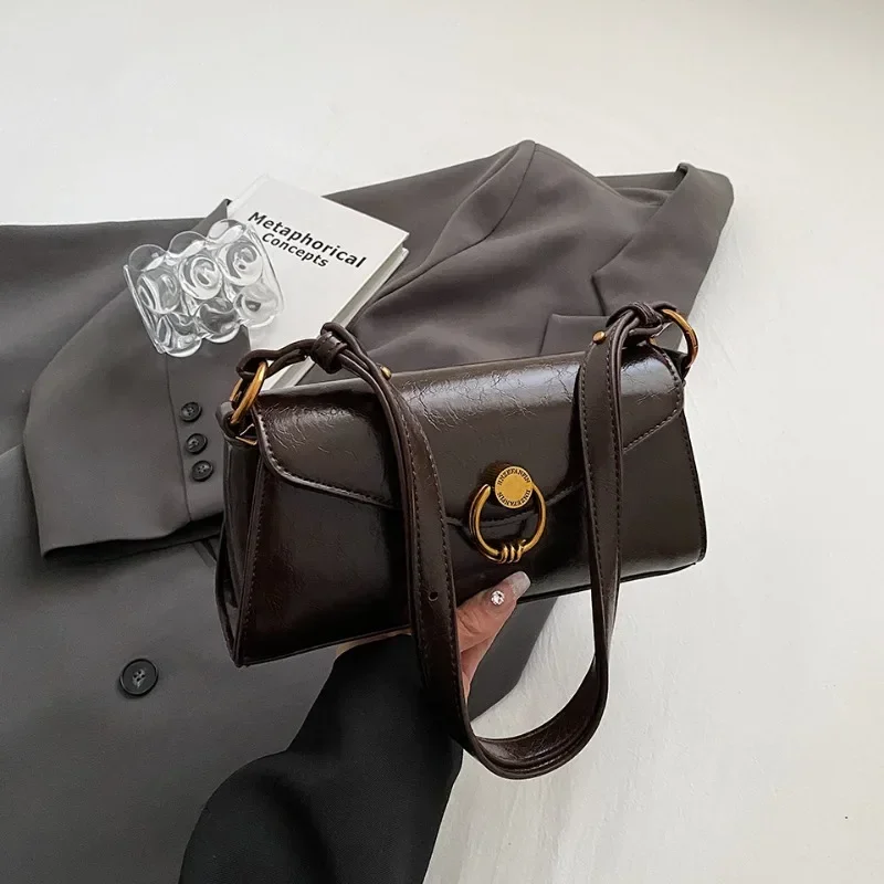 Solid Color Zipper Metal Decoration PU Shoulder Bags Women's Bags 2024 High Quality Fashion Handbag Bolsos De Señora
Solid Color Zipper Metal Decoration PU Shoulder Bags Women's Bags 2024 High Quality Fashion Handbag Bolsos De Señora