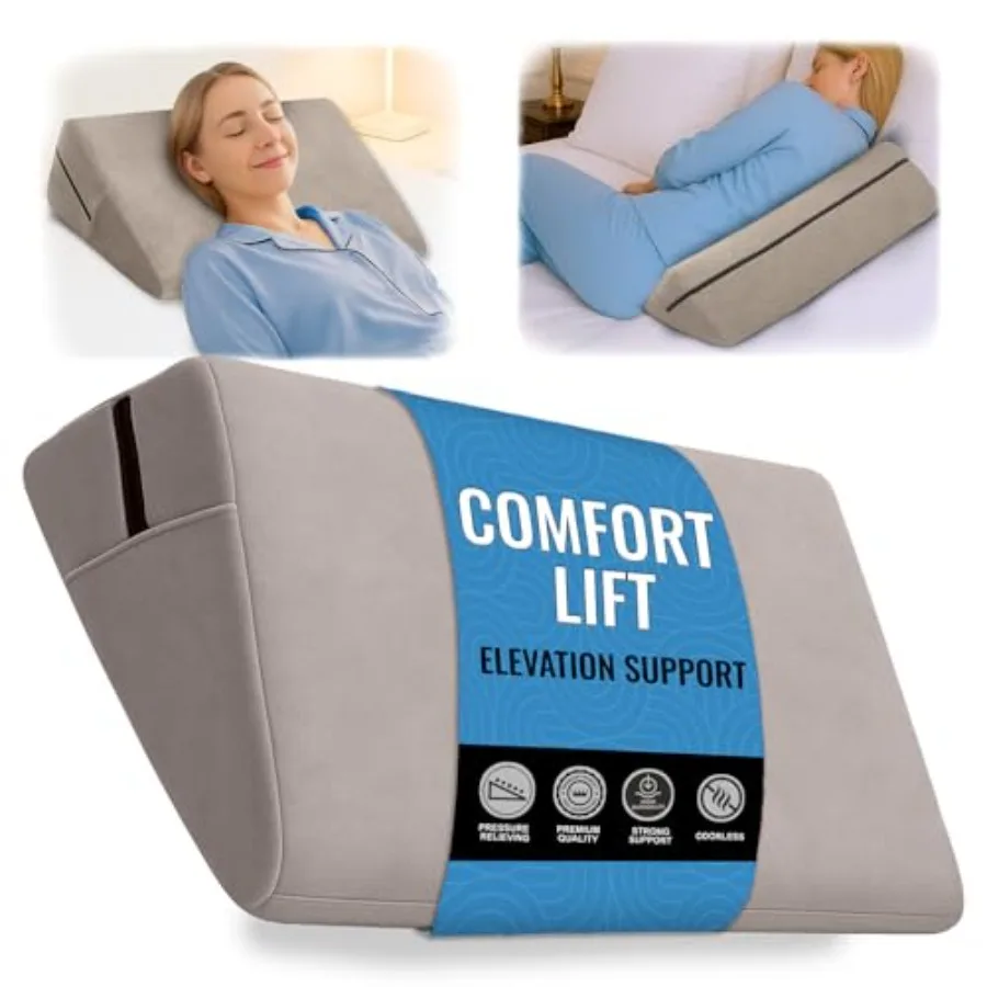 Bed Wedge Pillow for Sleep Apnea GERD Acid Reflux Snoring Relief Pregnancy Side Sleeper Pillow for Adults Seniors Neck Pain Bac
Bed Wedge Pillow for Sleep Apnea GERD Acid Reflux Snoring Relief Pregnancy Side Sleeper Pillow for Adults Seniors Neck Pain Bac