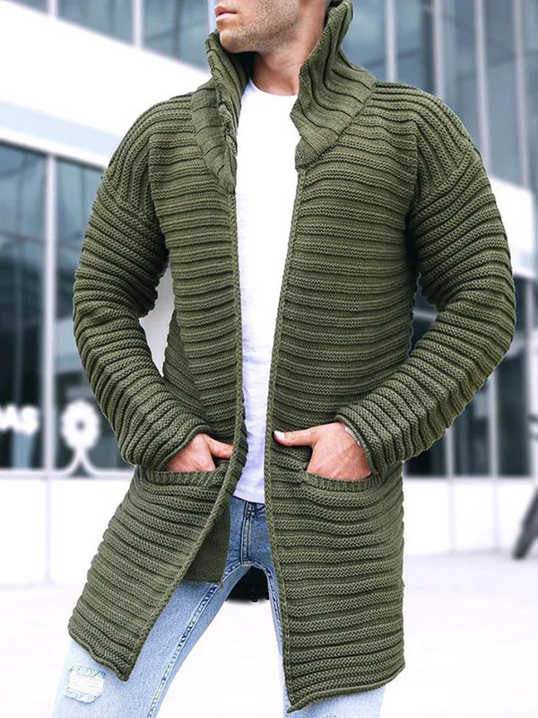 Men's Knitted High Collar Long Sleeve Color Open Cardigan Autumn Winter New Style Loose Fit Daily Wear Cotton Sweater
Men's Knitted High Collar Long Sleeve Color Open Cardigan Autumn Winter New Style Loose Fit Daily Wear Cotton Sweater