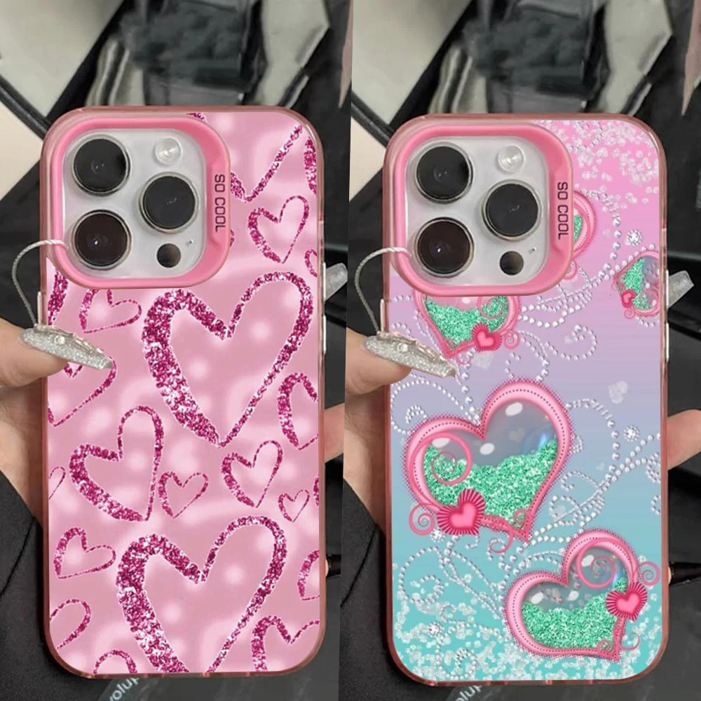 Gold Pink Rose Glitter Hearts Phone Case For iPhone 16,15,14,13,12,11,Pro,Max,Plus,Mini,XS,SE Anti Fall Pink Matte Hard Bumper
Gold Pink Rose Glitter Hearts Phone Case For iPhone 16,15,14,13,12,11,Pro,Max,Plus,Mini,XS,SE Anti Fall Pink Matte Hard Bumper