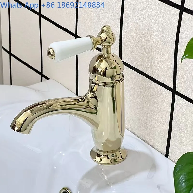 Полностью медный винтажный смеситель во французском стиле, смеситель для умывальника с керамической ручкой
Полностью медный винтажный смеситель во французском стиле, смеситель для умывальника с керамической ручкой