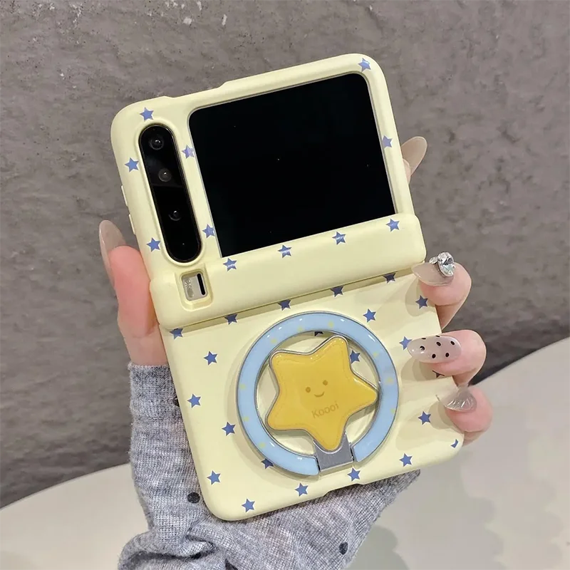 For Samsung z flip7 Case with Star Magnetic Stand Cute Flip Cases for Galaxy Z flip7 /Xiaomi mixflip2/Purax/ Magicvflip2 Case
For Samsung z flip7 Case with Star Magnetic Stand Cute Flip Cases for Galaxy Z flip7 /Xiaomi mixflip2/Purax/ Magicvflip2 Case