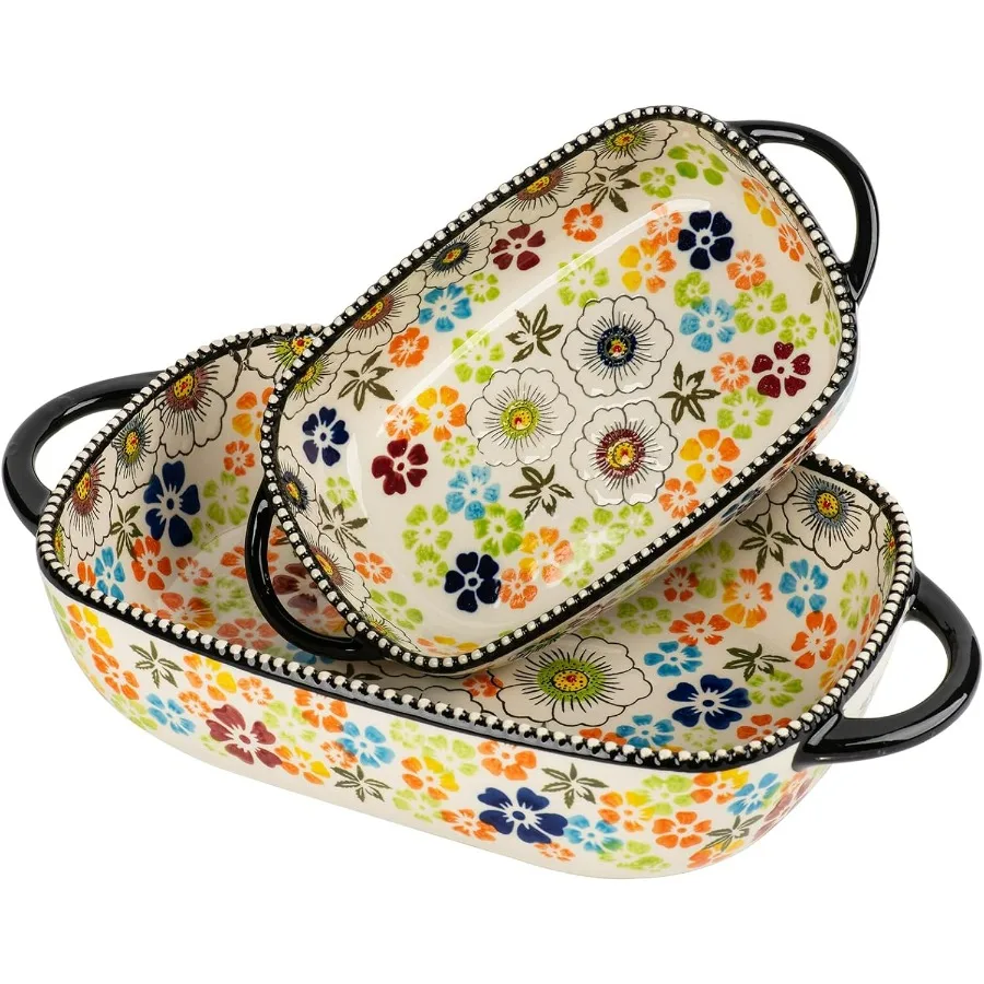 Керамическая форма для выпечки в пасторальном стиле в стиле ретро, прямоугольная форма для выпечки, форма для выпечки, фарфоровая форма для выпечки из 2 предметов с ручной росписью и хан
Керамическая форма для выпечки в пасторальном стиле в стиле ретро, прямоугольная форма для выпечки, форма для выпечки, фарфоровая форма для выпечки из 2 предметов с ручной росписью и хан