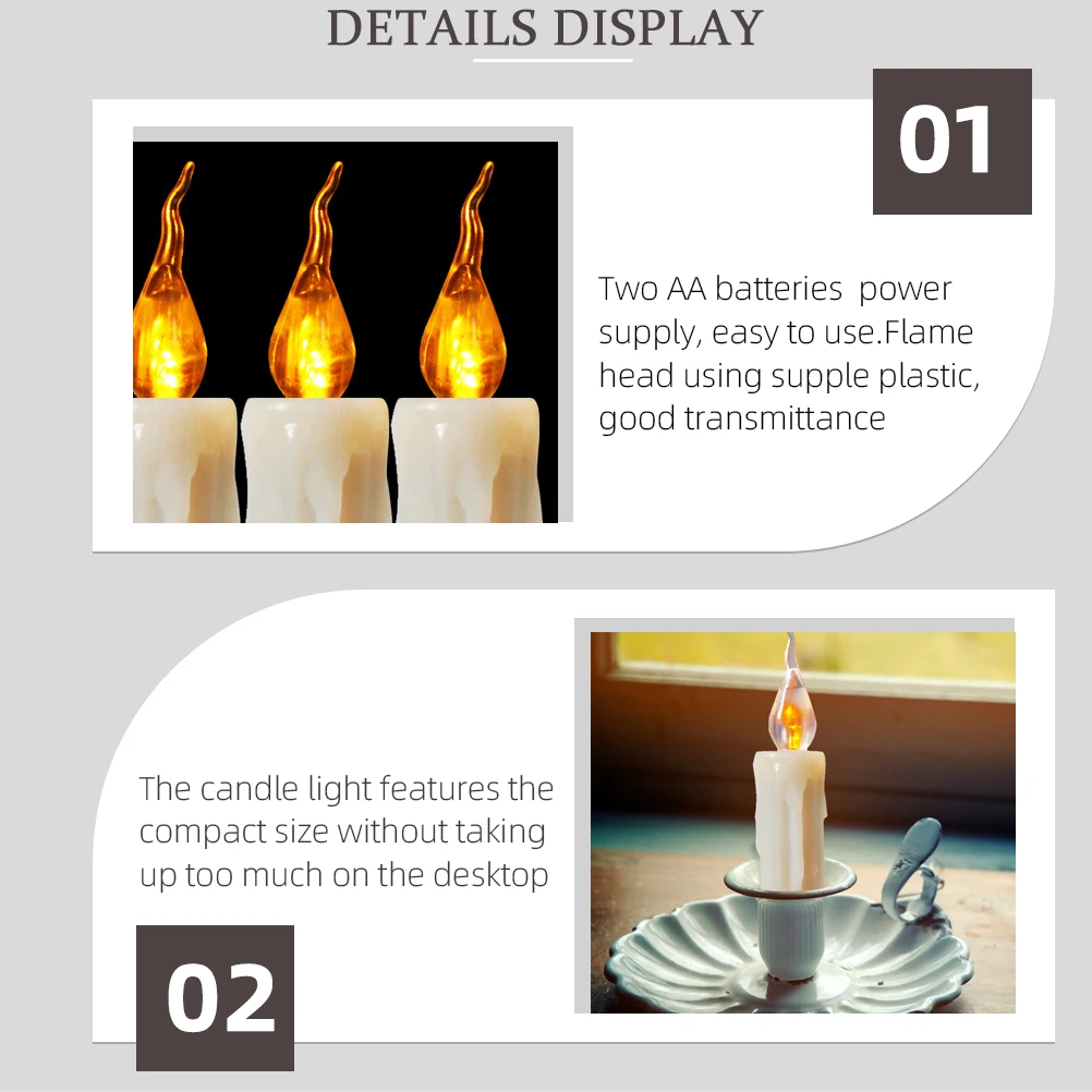 6pcs Led Light Flameless Electric Lamp Creative Led For Home Atmosphere Festival Party Decor Desktop Ornament Simulation
6pcs Led Light Flameless Electric Lamp Creative Led For Home Atmosphere Festival Party Decor Desktop Ornament Simulation