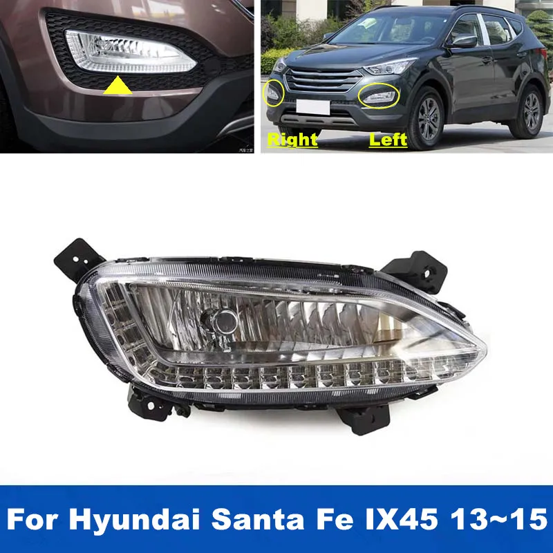 1PCS Car Replacement Fornt Fog Lamp LED DRL Driving Light For Hyundai Santa Fe IX45 2013 2014 2015
1PCS Car Replacement Fornt Fog Lamp LED DRL Driving Light For Hyundai Santa Fe IX45 2013 2014 2015