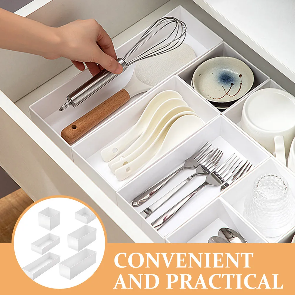 6Pcs PP Drawer Organizer for Kitchen Utensils Spices Chopsticks Scratch-Resistant Easy-Clean Tableware Storage Holder Stackable
6Pcs PP Drawer Organizer for Kitchen Utensils Spices Chopsticks Scratch-Resistant Easy-Clean Tableware Storage Holder Stackable