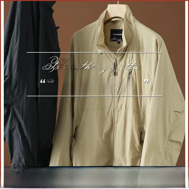 Lightweight Breathable Men's Casual Hoodie Outdoor Sports Jaet Stand Fit Long Sve Stand Collar Spring Autumn Jaet
Lightweight Breathable Men's Casual Hoodie Outdoor Sports Jaet Stand Fit Long Sve Stand Collar Spring Autumn Jaet