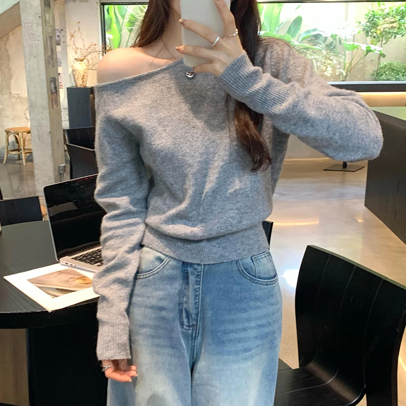 Autumn Winter New Gentle Sle oulder Bared Side Ne Knitted Sweater Women's Faionable Elastic Waist Top Warm Polyester ...
Autumn Winter New Gentle Sle oulder Bared Side Ne Knitted Sweater Women's Faionable Elastic Waist Top Warm Polyester ...