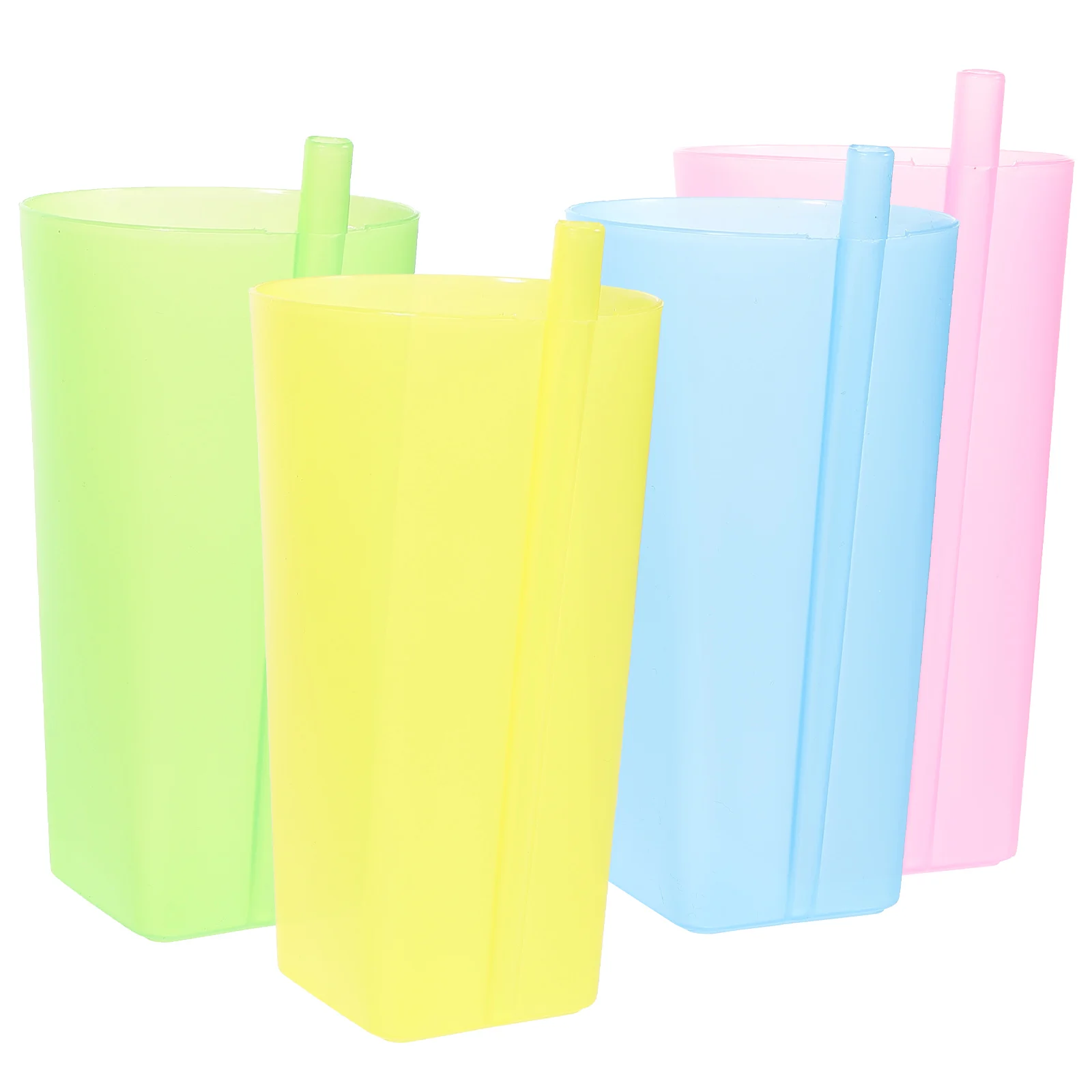 4pcs Candy Color Straw Cup Kids Sippy Cup 401-500ml Outdoor Coffee Tumbler Stackable Juice Cups Reusable Portable for Family
4pcs Candy Color Straw Cup Kids Sippy Cup 401-500ml Outdoor Coffee Tumbler Stackable Juice Cups Reusable Portable for Family