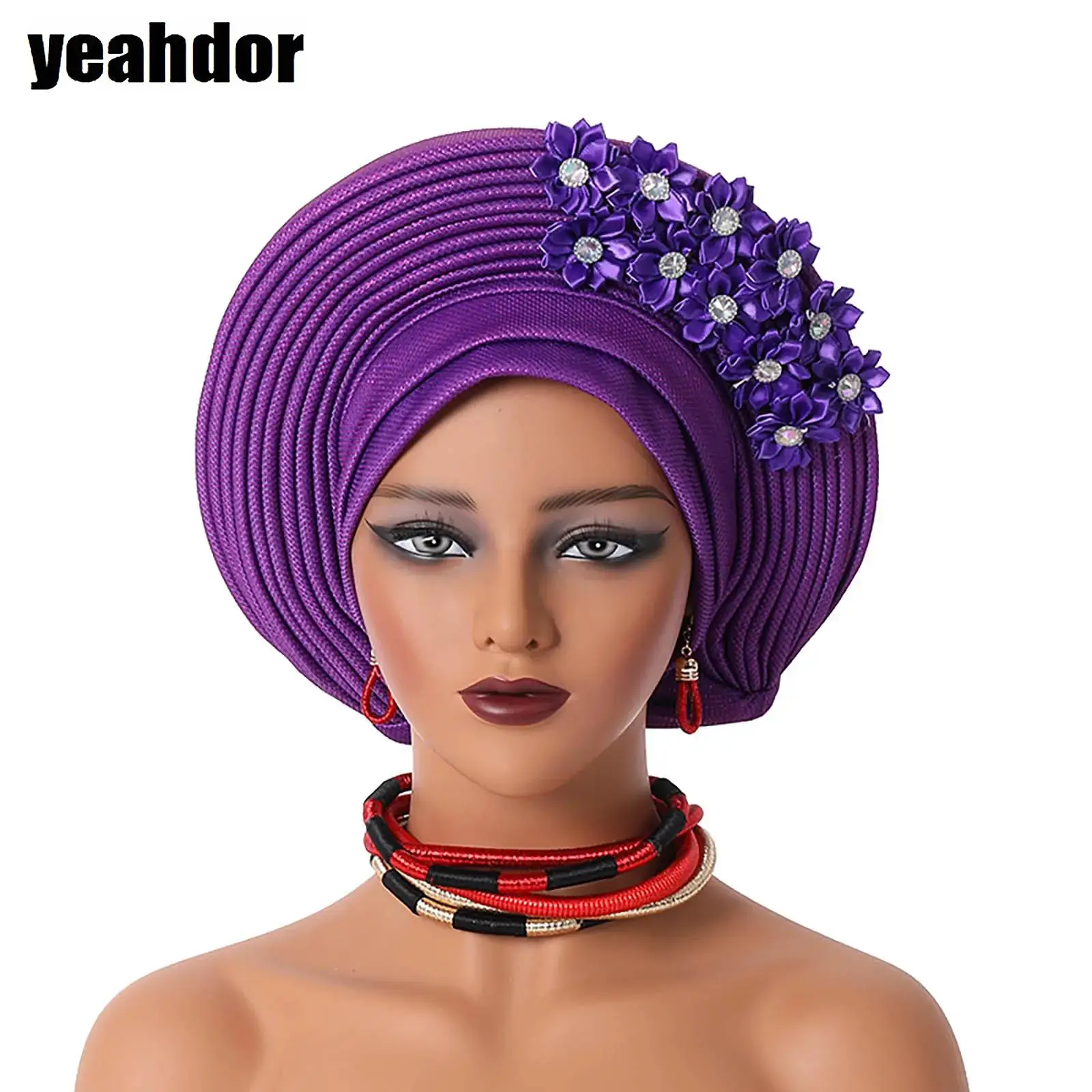 Women Silk Laminated Strap Hat Dome National Style Classic Handmade Adhesive Flower Beaded Cap for Wedding Party
Women Silk Laminated Strap Hat Dome National Style Classic Handmade Adhesive Flower Beaded Cap for Wedding Party