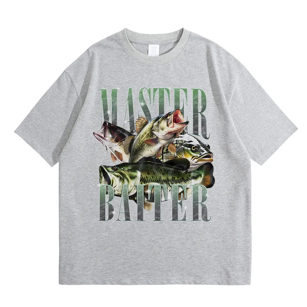 Master Baiter Bass Fishing Fisher Funny Meme Graphic T-shirts Men Casual Cotton Tshirt Short Sleeve Vintage Summer Pop T Shirts
Master Baiter Bass Fishing Fisher Funny Meme Graphic T-shirts Men Casual Cotton Tshirt Short Sleeve Vintage Summer Pop T Shirts