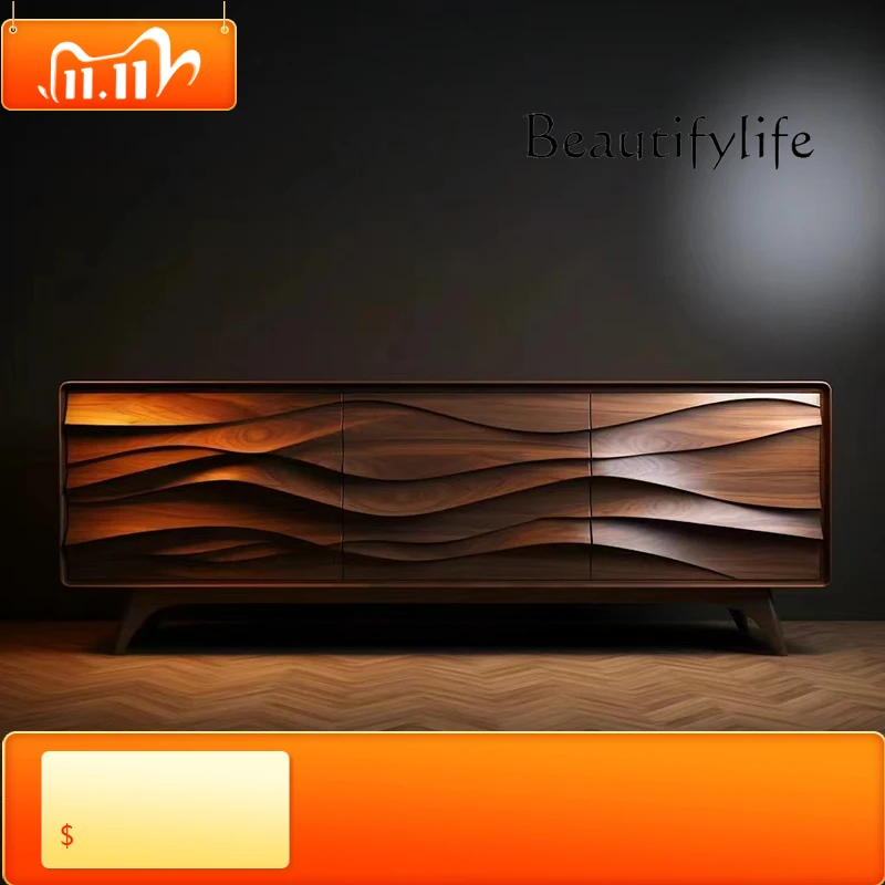 1. Креативный ТВ-шкаф для гостиной, бытовой элитный художественный низкий боковой шкаф, высококачественная мебель из орехового дерева
1. Креативный ТВ-шкаф для гостиной, бытовой элитный художественный низкий боковой шкаф, высококачественная мебель из орехового дерева