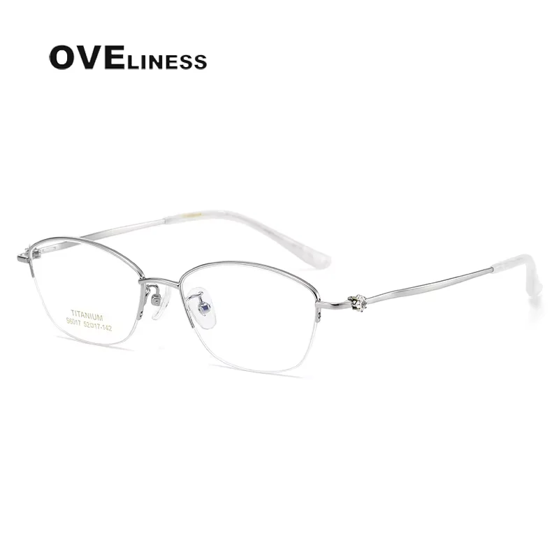 2025 Pure titanium glasses Frames Women eyeglasses frames half optical women's spectacles eyewear
2025 Pure titanium glasses Frames Women eyeglasses frames half optical women's spectacles eyewear