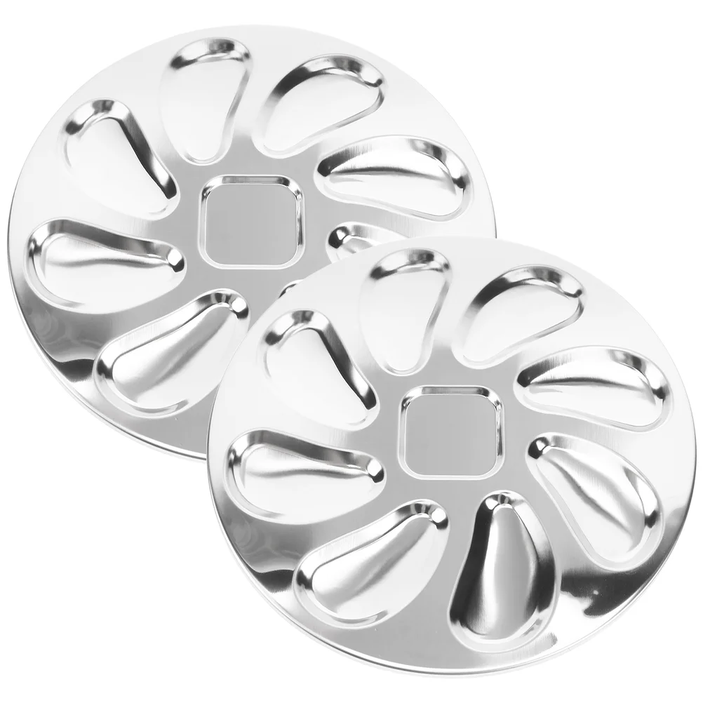 2 Pcs Dinner Plate BBQ Daily Use Oyster Snack Kitchen Accessory Tray Stainless Steel Serving
2 Pcs Dinner Plate BBQ Daily Use Oyster Snack Kitchen Accessory Tray Stainless Steel Serving