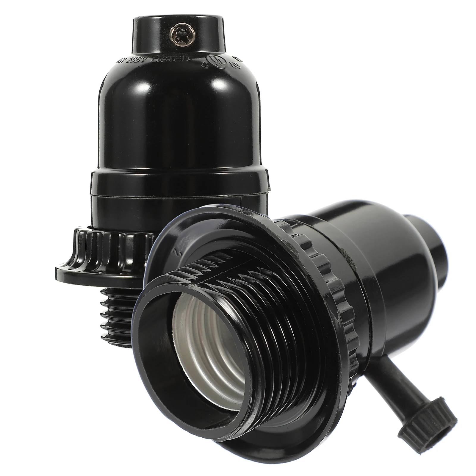 2 Pcs Retro Lamp Holder Black Light Socket Ring Vintage E26 E27 Base Bulb Compatible Lamp Socket Replacement
2 Pcs Retro Lamp Holder Black Light Socket Ring Vintage E26 E27 Base Bulb Compatible Lamp Socket Replacement
