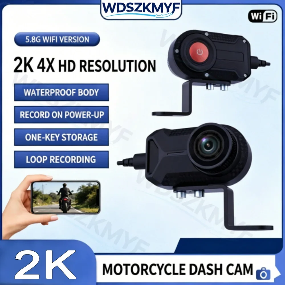 New 2K HD Motorcycle DVR WiFi Waterproof IP66 Loop Recording HD Video Recorder Dash Cam Mountain Electric Bike Motorcycl Camera
New 2K HD Motorcycle DVR WiFi Waterproof IP66 Loop Recording HD Video Recorder Dash Cam Mountain Electric Bike Motorcycl Camera