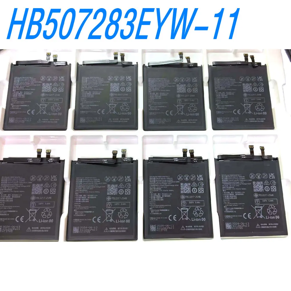 New 3.87V 20.90Wh HB507283EYW-11 High Capacity Battery for Huawei Mate 70Pro PLR-AL00 PLR-AL30 Mobile Phone
New 3.87V 20.90Wh HB507283EYW-11 High Capacity Battery for Huawei Mate 70Pro PLR-AL00 PLR-AL30 Mobile Phone