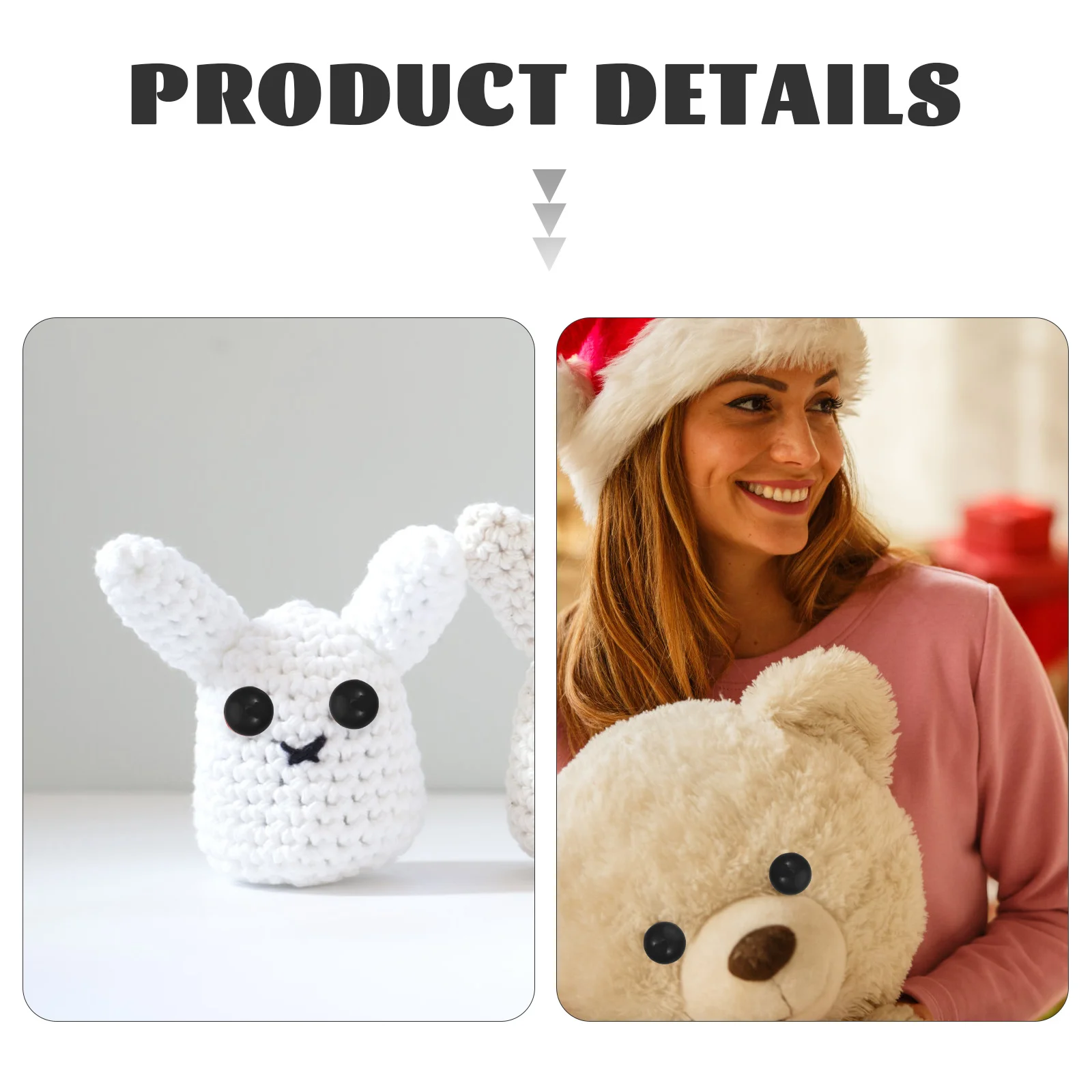 200Pairs Plastic Screw Eyes Black 6Mm Premium DIY Animal Eyes for Crafts Projects Handmade Decoration Vivid Look
200Pairs Plastic Screw Eyes Black 6Mm Premium DIY Animal Eyes for Crafts Projects Handmade Decoration Vivid Look