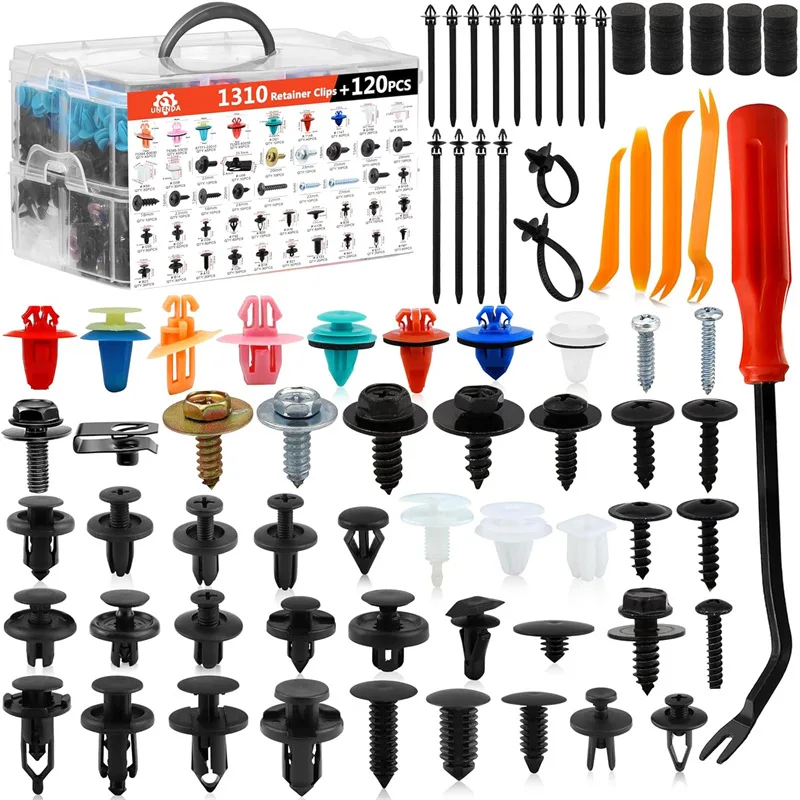 1462pcs boxed buckle with 47 types of car bumper fasteners suitable for bumper mudguard rivets
1462pcs boxed buckle with 47 types of car bumper fasteners suitable for bumper mudguard rivets