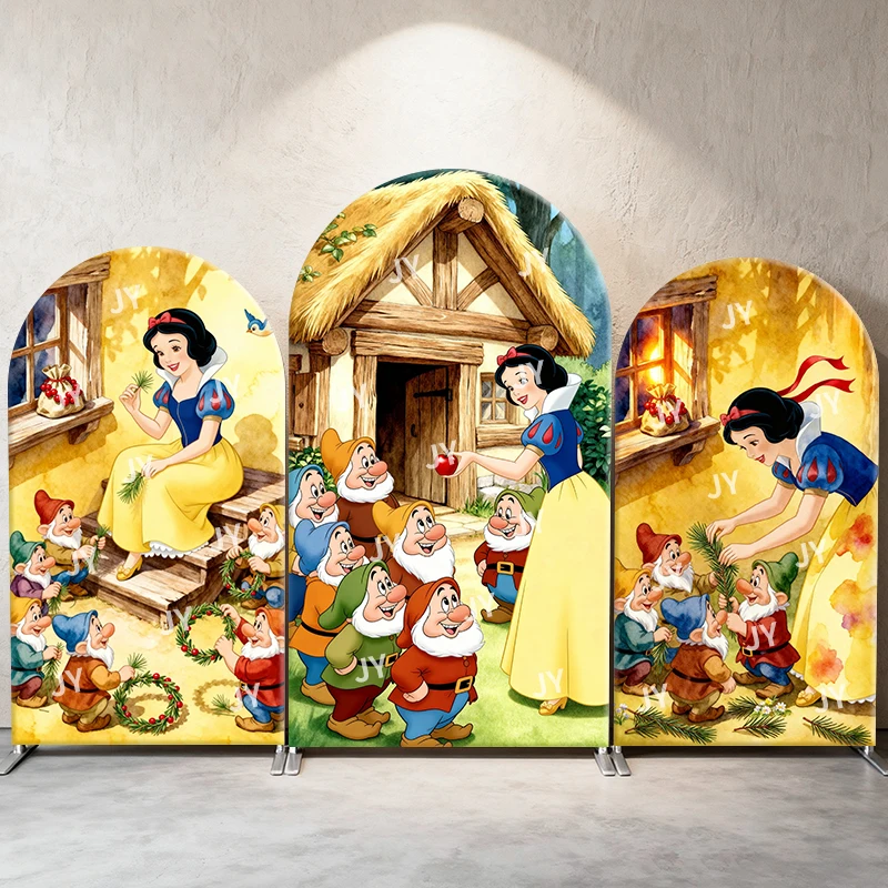 Snow White & Seven Dwarfs Arch Backdrop Cover Cottage Theme Party Decor Photo Booth Background Girls Celebration Supplies
Snow White & Seven Dwarfs Arch Backdrop Cover Cottage Theme Party Decor Photo Booth Background Girls Celebration Supplies