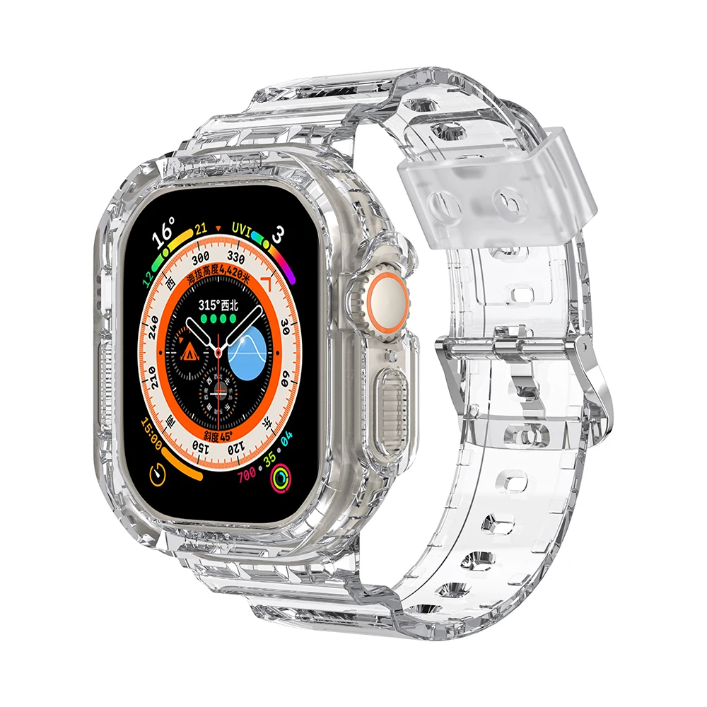 Спортивный прозрачный силиконовый ремешок для Apple Watch, ультрапрозрачный браслет + ремешок для фоточасов серии 8, ремешок для часов 41 мм, 45 мм, ремешки для часов
Спортивный прозрачный силиконовый ремешок для Apple Watch, ультрапрозрачный браслет + ремешок для фоточасов серии 8, ремешок для часов 41 мм, 45 мм, ремешки для часов