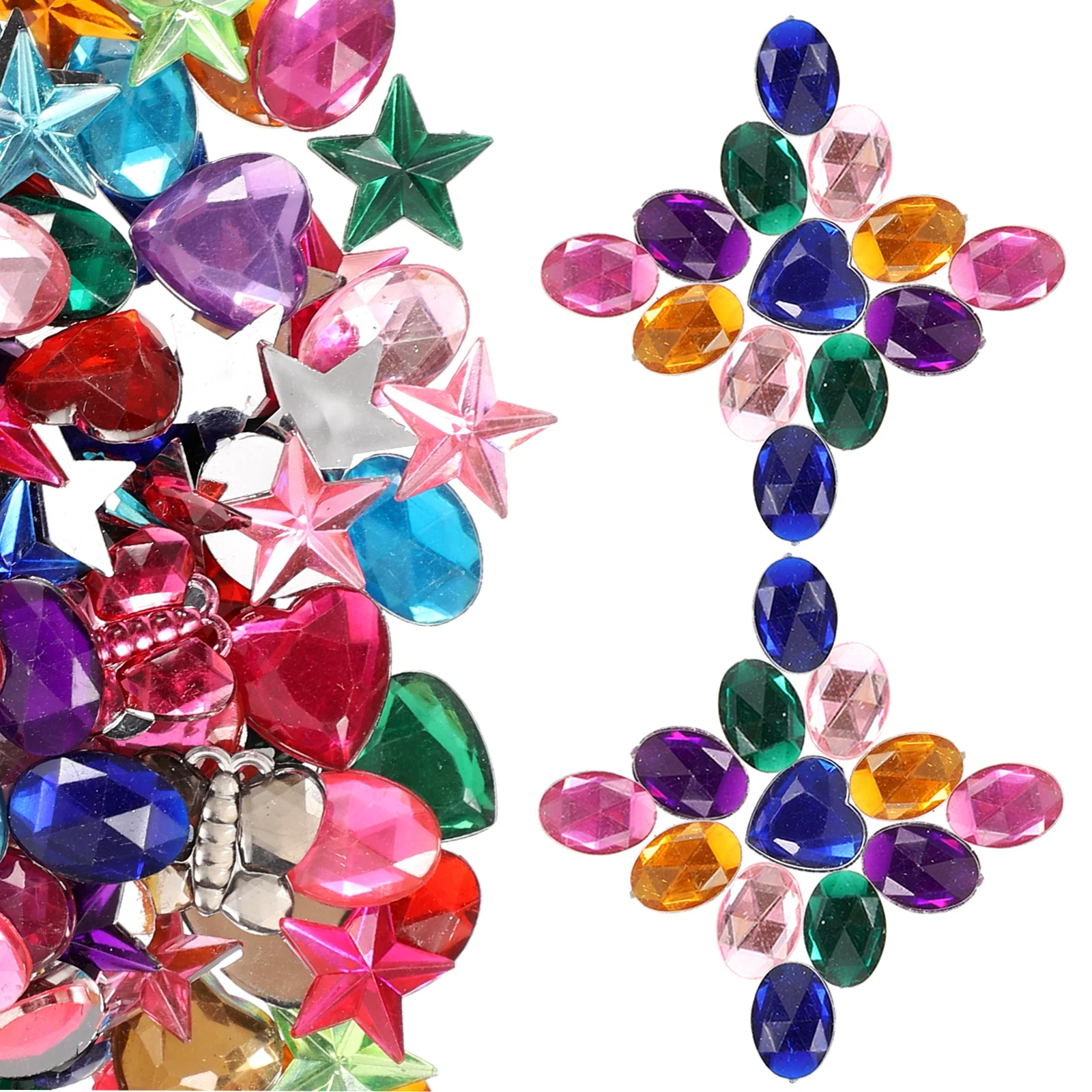 400 Pcs Acrylic Gems Heart Shaped DIY Decorations Craft Supplies Jewel Stickers Kids Crafts Diamonds Embellishments Rhinestones
400 Pcs Acrylic Gems Heart Shaped DIY Decorations Craft Supplies Jewel Stickers Kids Crafts Diamonds Embellishments Rhinestones
