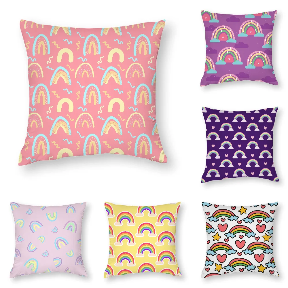 Cartoon Rainbows Pattern Pillow Case 3D Print Polyester Fiber 45*45 cm Home Sofa Throw Pillow Cover Decoration Festival Gift
Cartoon Rainbows Pattern Pillow Case 3D Print Polyester Fiber 45*45 cm Home Sofa Throw Pillow Cover Decoration Festival Gift