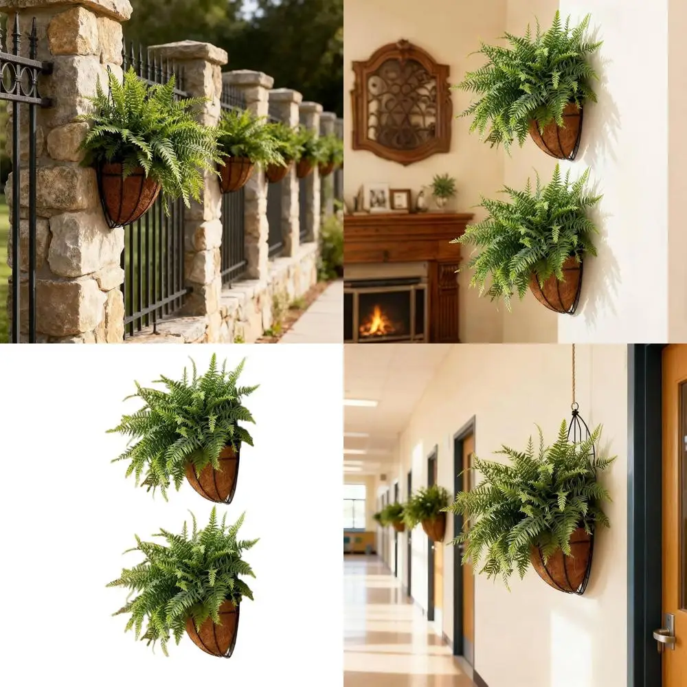 18in Artificial Hanging Boston Fern, Lifelike Outdoor Plants for Porch, Patio, Balcony, Garden (2, Green)
18in Artificial Hanging Boston Fern, Lifelike Outdoor Plants for Porch, Patio, Balcony, Garden (2, Green)